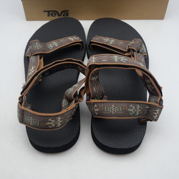 NEW Teva Men's 10 Universal Original Sandals Gecko Bracken Brown - Picture 6 of 11